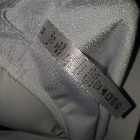 NWOT White One Shoulder Cutout Sports Bra Size Large - Picture 7 of 7